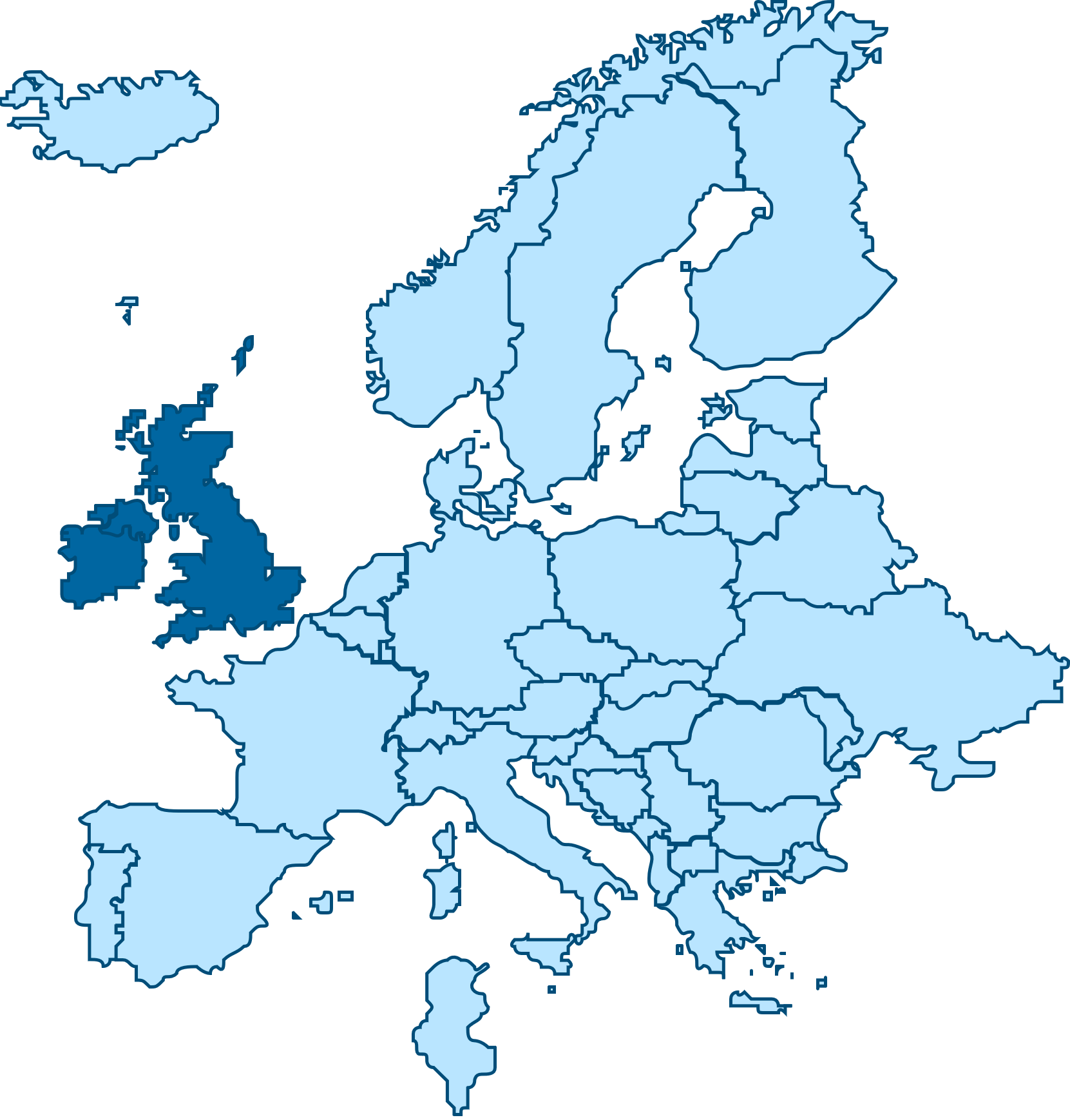Europe, UK & Ireland