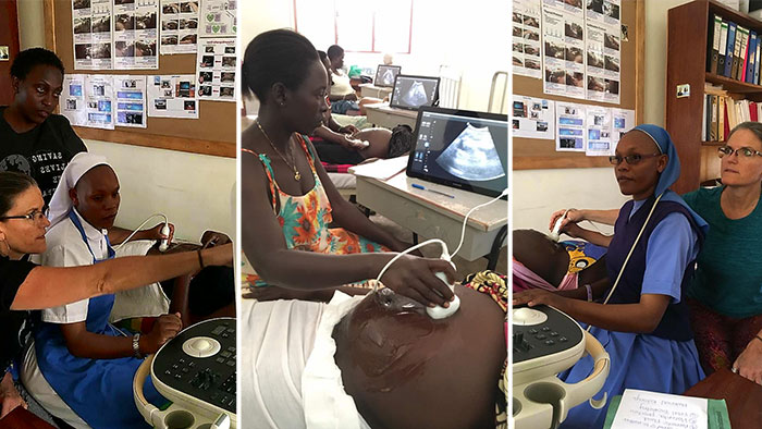 Training is an ongoing process. Once fully up to speed, the three clinics in Gulu are expected to provide 50 scans a week each. As the skill level grows at each clinic, staff will take on more and more responsibility.